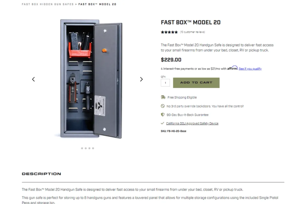 SecureIt handgun safes category page